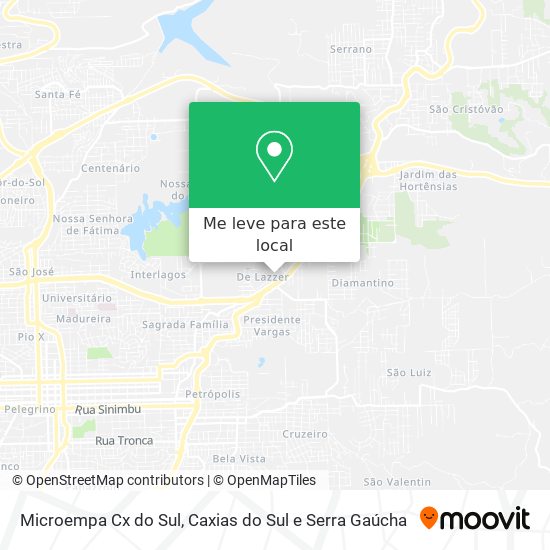 Microempa Cx do Sul mapa