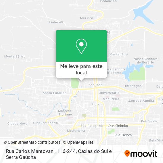 Rua Carlos Mantovani, 116-244 mapa