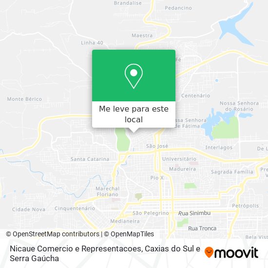 Nicaue Comercio e Representacoes mapa