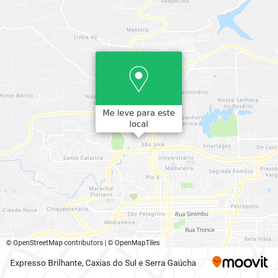 Expresso Brilhante mapa