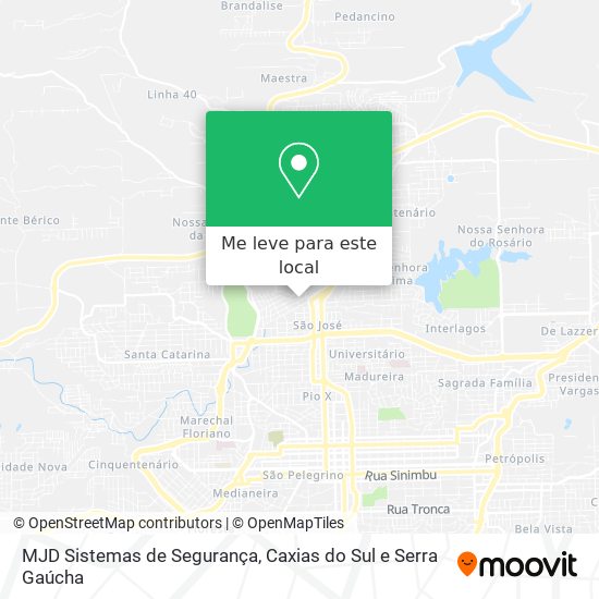 MJD Sistemas de Segurança mapa