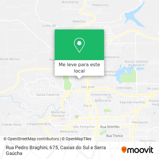 Rua Pedro Braghini, 675 mapa