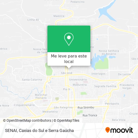 SENAI mapa