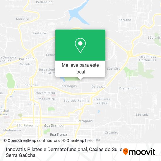 Innovatis Pilates e Dermatofuncional mapa