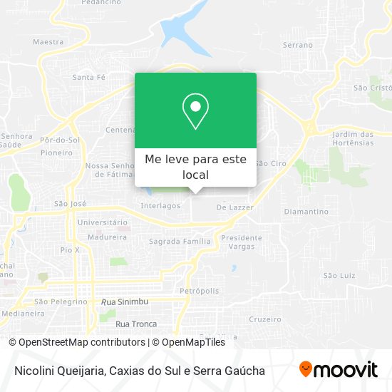 Nicolini Queijaria mapa