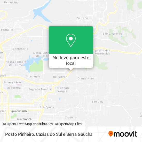Posto Pinheiro mapa
