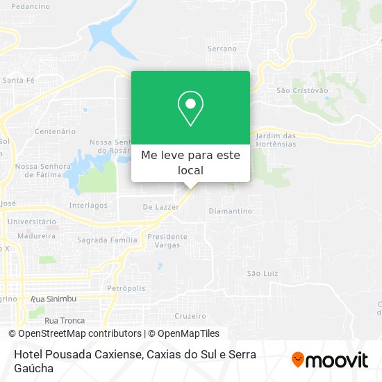 Hotel Pousada Caxiense mapa