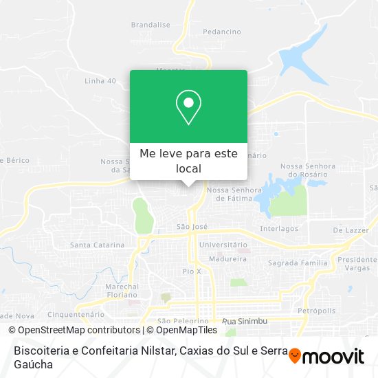 Biscoiteria e Confeitaria Nilstar mapa