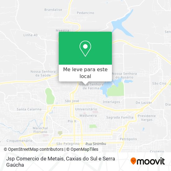 Jsp Comercio de Metais mapa