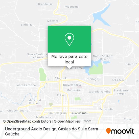 Underground Áudio Design mapa