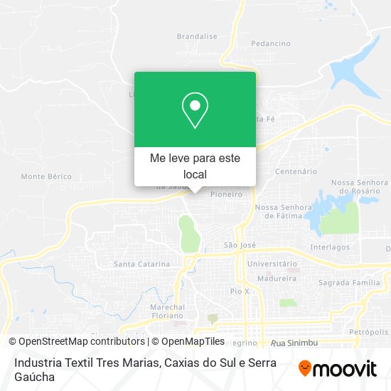 Industria Textil Tres Marias mapa