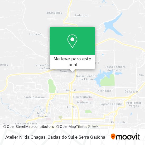 Atelier Nilda Chagas mapa