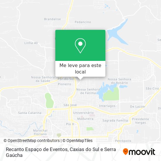 Recanto Espaço de Eventos mapa