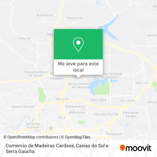 Comercio de Madeiras Cardese mapa