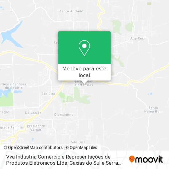 Vva Indústria Comêrcio e Representações de Produtos Eletronicos Ltda mapa