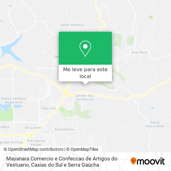 Mayanara Comercio e Confeccao de Artigos do Vestuario mapa