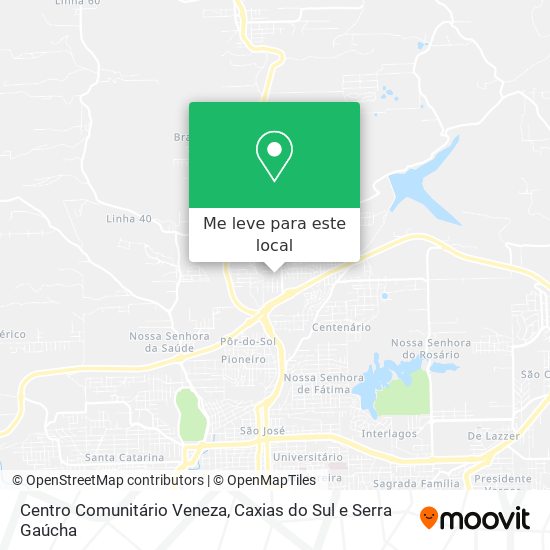 Centro Comunitário Veneza mapa