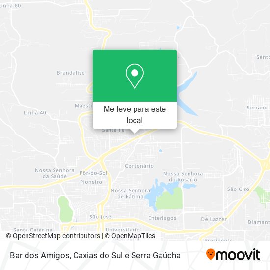 Bar dos Amigos mapa