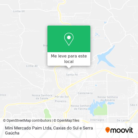 Mini Mercado Paim Ltda mapa