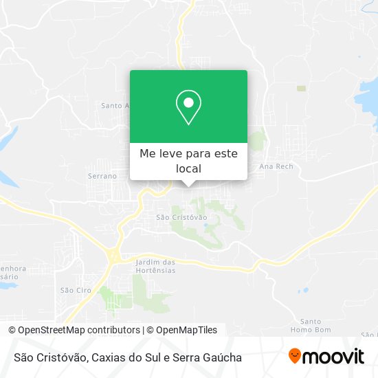 São Cristóvão mapa