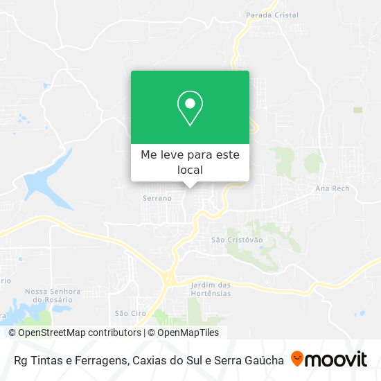 Rg Tintas e Ferragens mapa