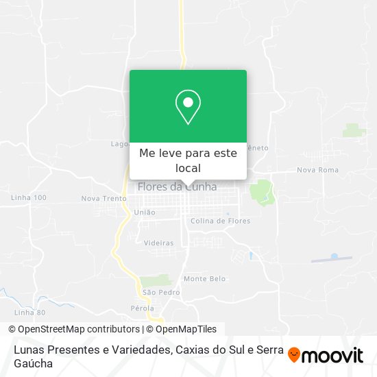 Lunas Presentes e Variedades mapa