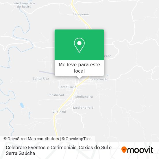 Celebrare Eventos e Cerimoniais mapa