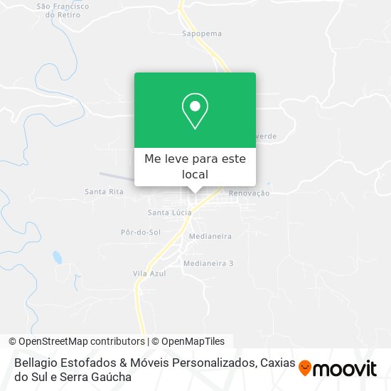 Bellagio Estofados & Móveis Personalizados mapa