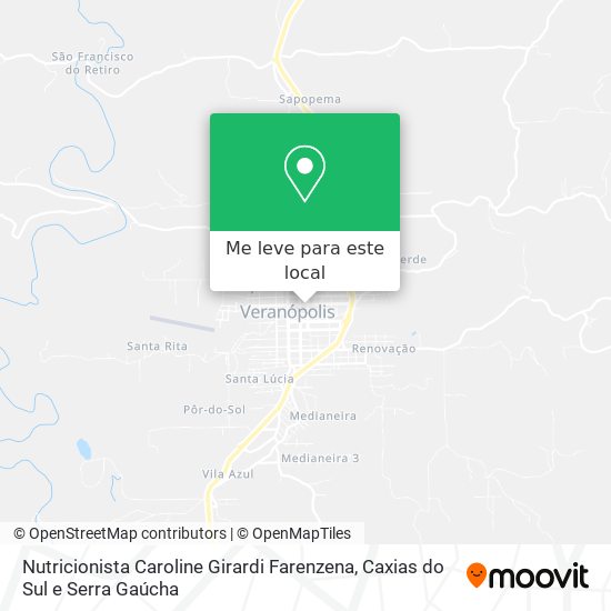 Nutricionista Caroline Girardi Farenzena mapa