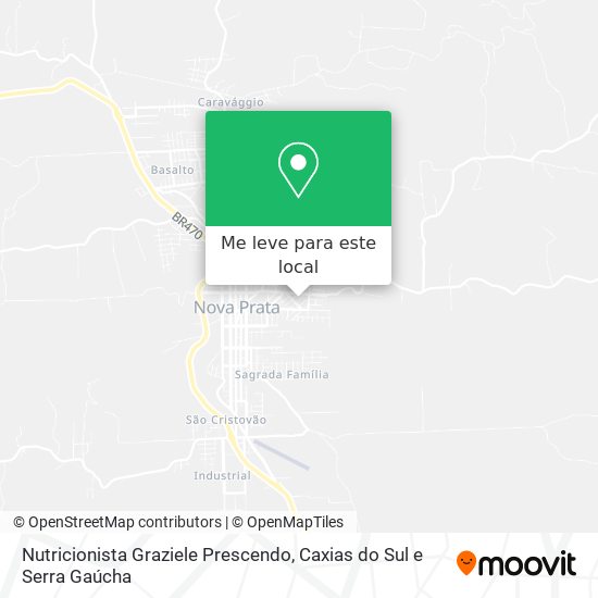 Nutricionista Graziele Prescendo mapa