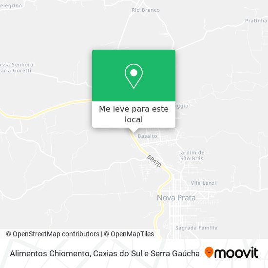 Alimentos Chiomento mapa