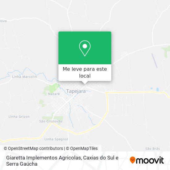Giaretta Implementos Agricolas mapa