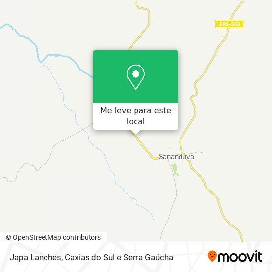 Japa Lanches mapa