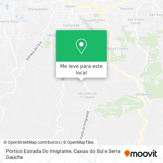 Pórtico Estrada Do Imigrante mapa