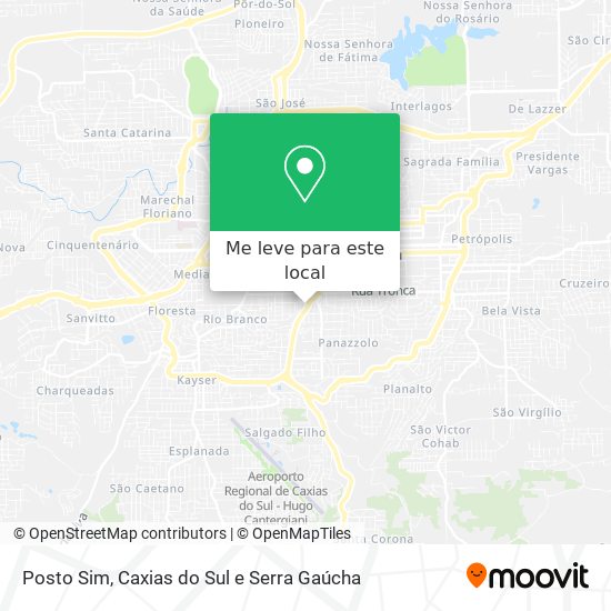 Posto Sim mapa