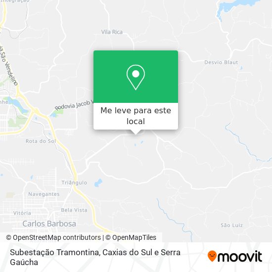 Subestação Tramontina mapa