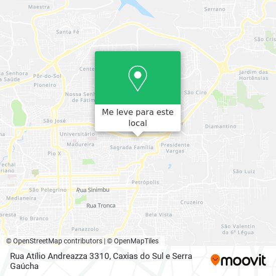 Rua Atílio Andreazza 3310 mapa