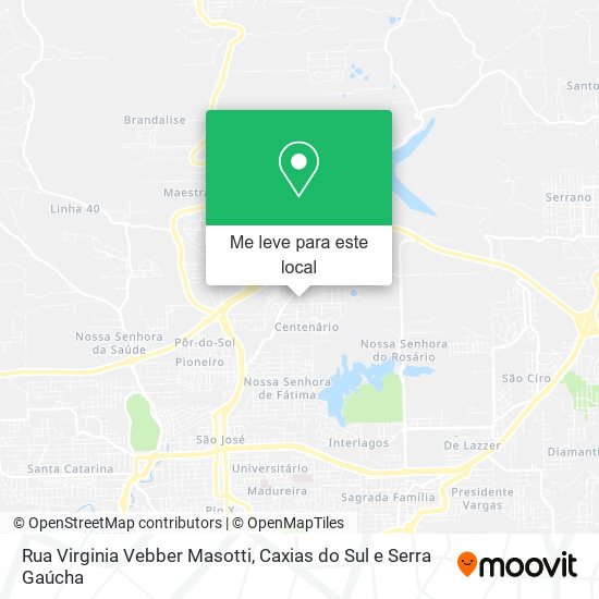 Rua Virginia Vebber Masotti mapa