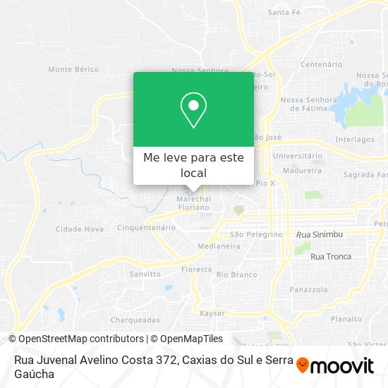 Rua Juvenal Avelino Costa 372 mapa