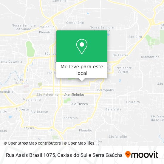 Rua Assis Brasil 1075 mapa