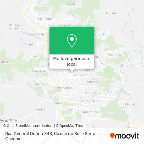 Rua General Osório 348 mapa