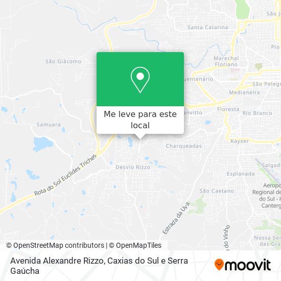 Avenida Alexandre Rizzo mapa