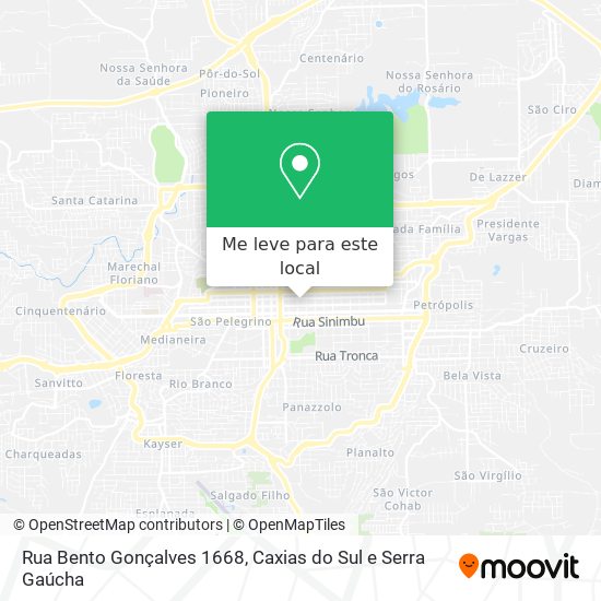 Rua Bento Gonçalves 1668 mapa