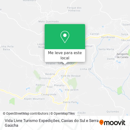Vida Livre Turismo Expedições mapa