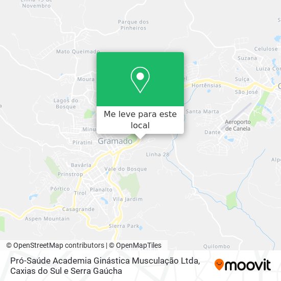 Pró-Saúde Academia Ginástica Musculação Ltda mapa