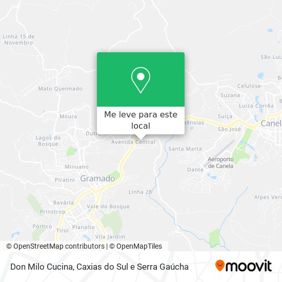 Don Milo Cucina mapa