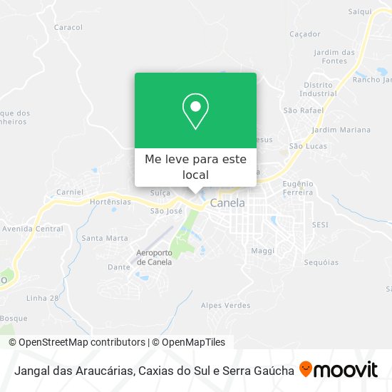 Jangal das Araucárias mapa