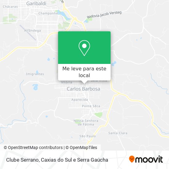 Clube Serrano mapa