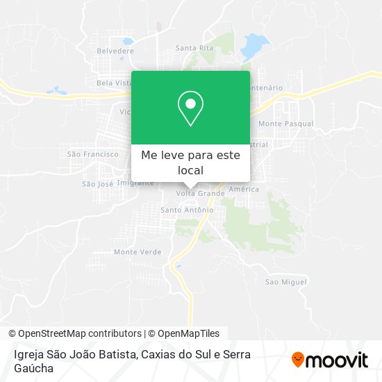 Igreja São João Batista mapa
