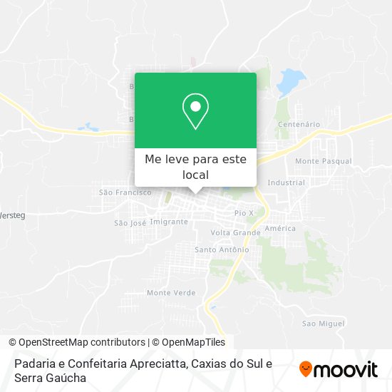 Padaria e Confeitaria Apreciatta mapa
